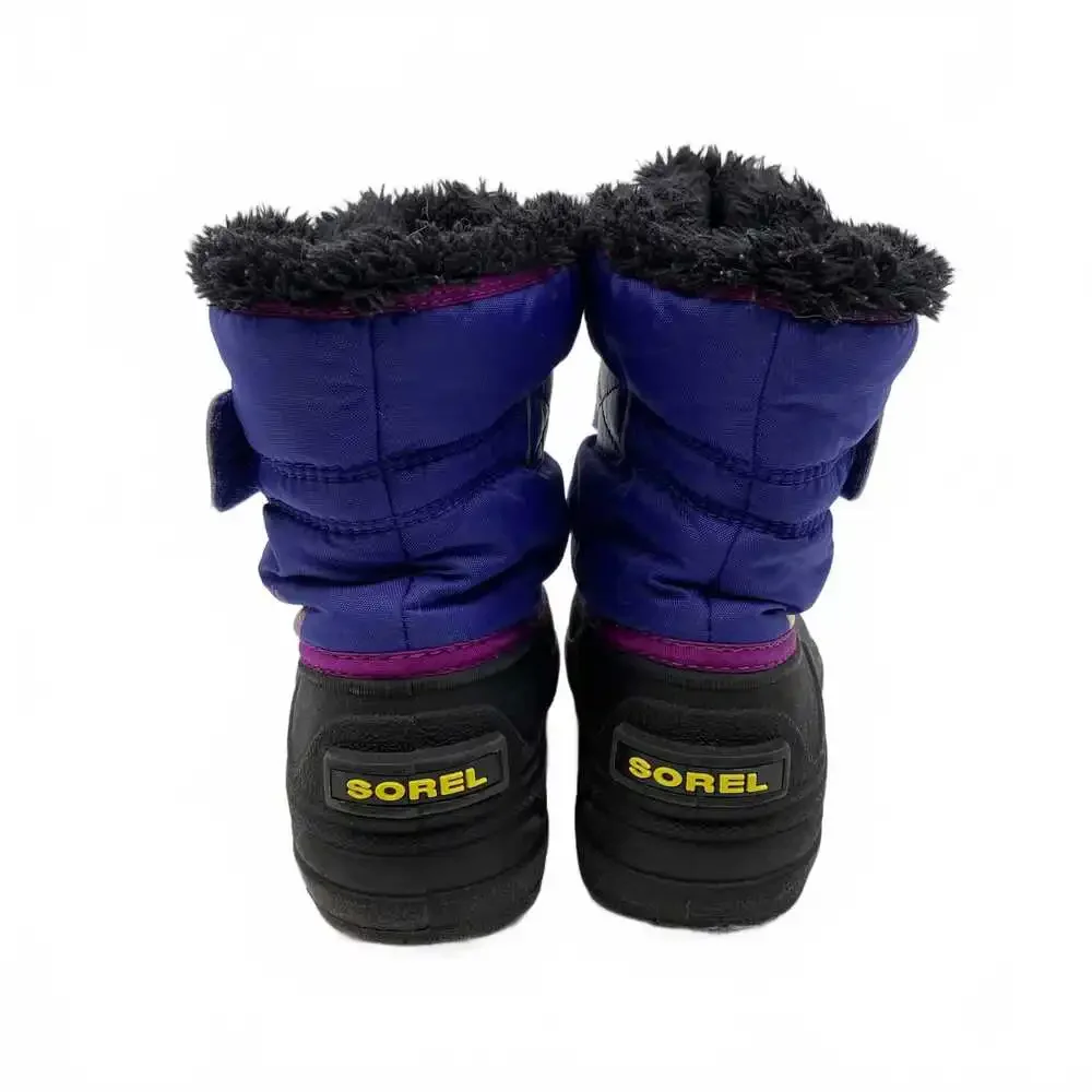Sorel Kids Snow Boots Black/Purple | 13G Girls Rain & Snow Boots